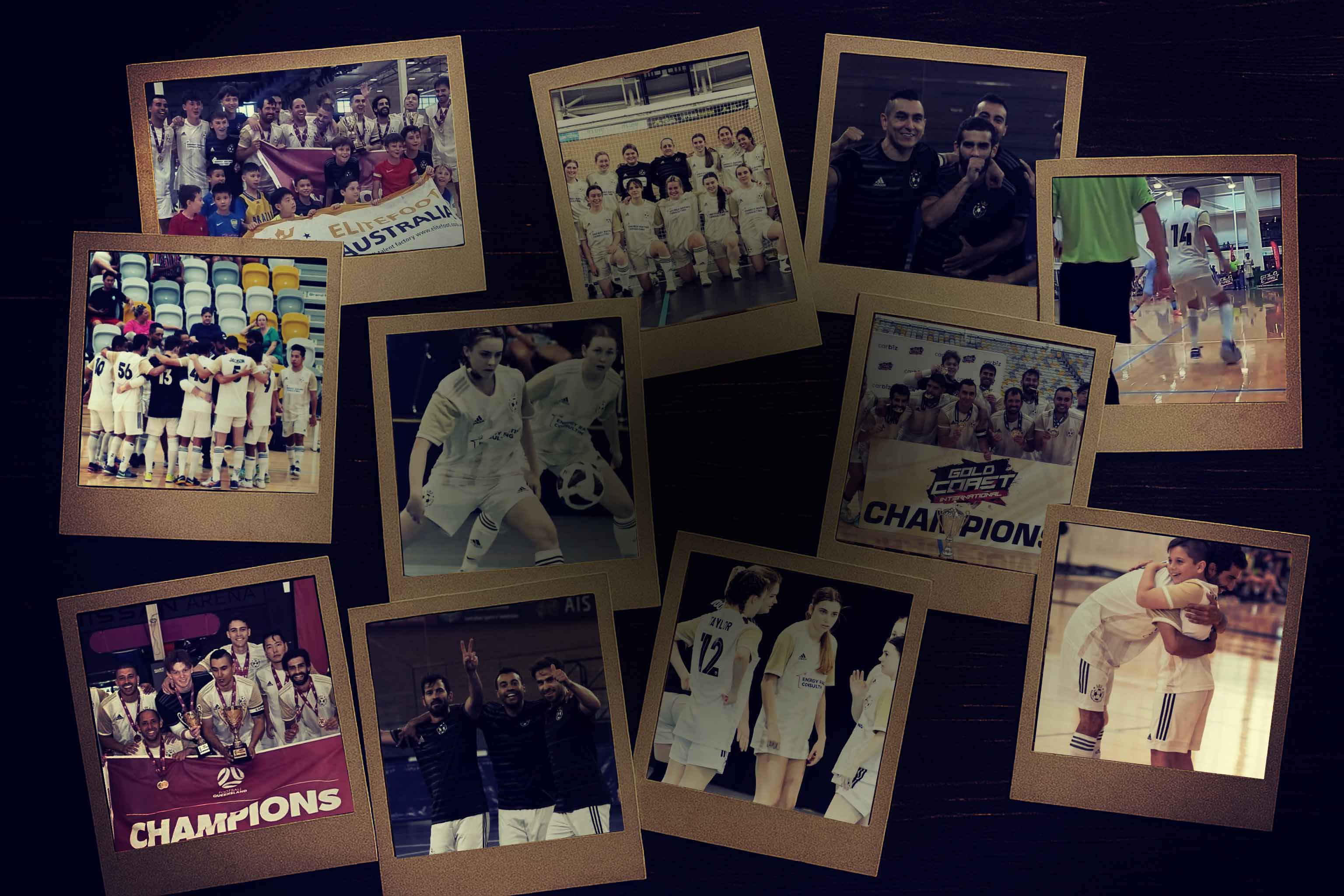 History of Elitefoot photo collage.